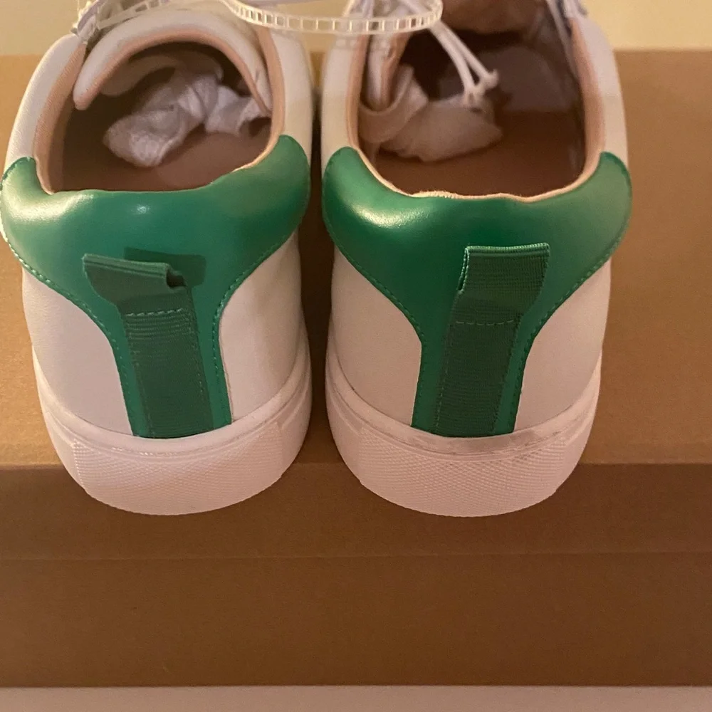 Kate Spade White and Green Casual Sneakers - Picture 7 of 9